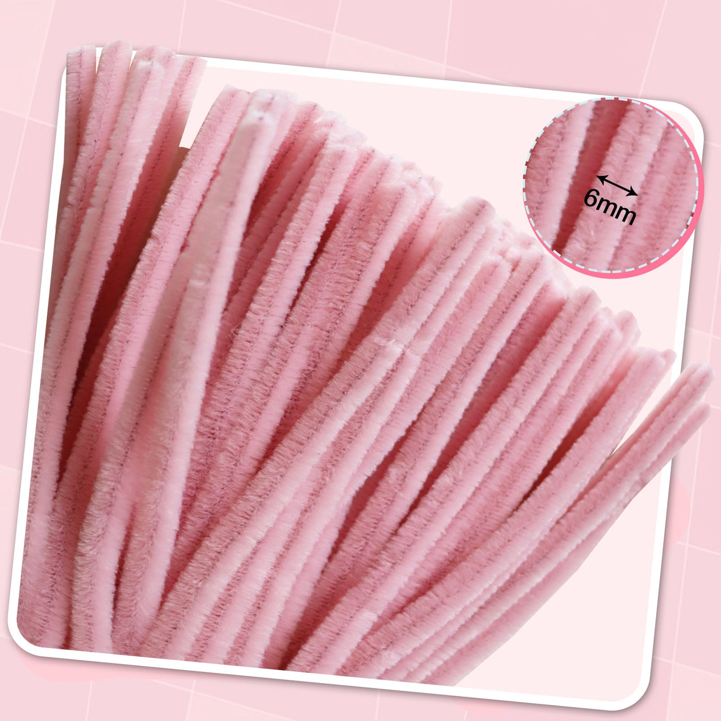 wiwbbitl 400 Pcs Pipe Cleaners Craft Set - 4 Colors Chenille Stems (11.8"x0.23") for DIY Flowers, Bouquets, Kids' Art & Home Crafts. Includes 30-Yard Green Tape, Ribbon, Glue Sticks, Rods & Stamen