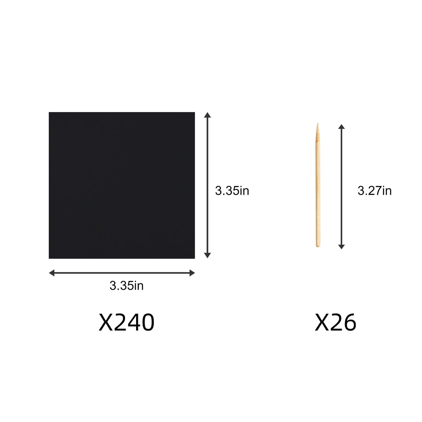 wiwbbitl Scratch Art for Kids & Adults - 50 Large Rainbow Scratch Paper Sheets (8"x11.2") with 24 Bamboo Stylus Pens, 4 Templates - Mess Free Arts and Crafts Supplies for Classroom, Stress Relief